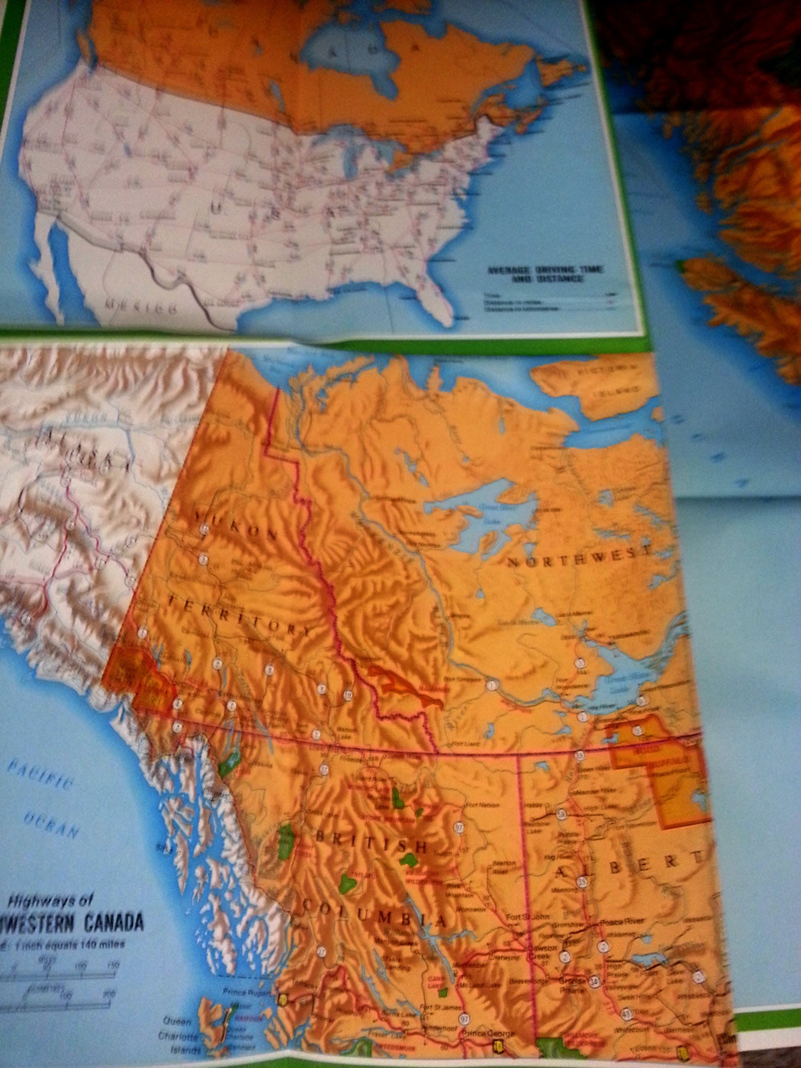 1974 Highways of Western Canada Map Western Highway Map Canada | Etsy