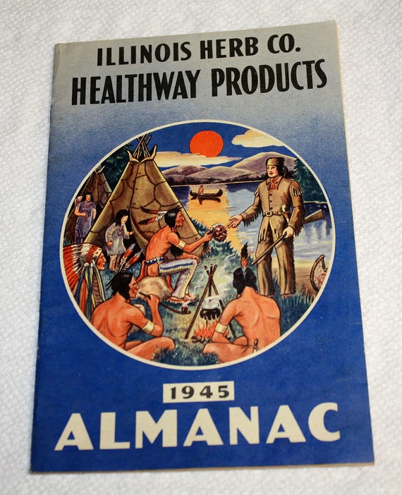 Illinois Herb Co Healthway Produkte 1945 Almanac Etsy