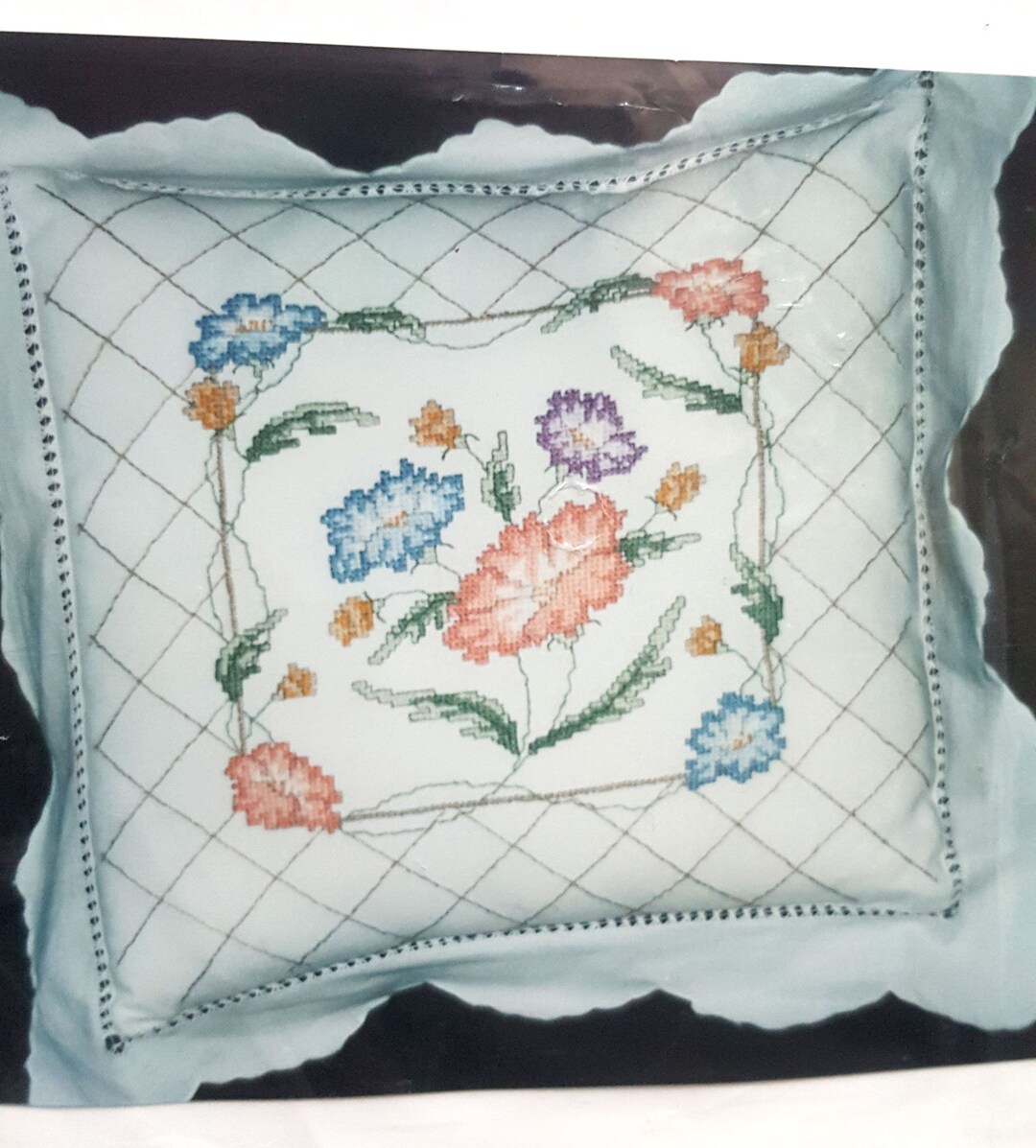 Vintage Janlynn Stamped Cross Stitch Pillow Kit 05 239 Quality