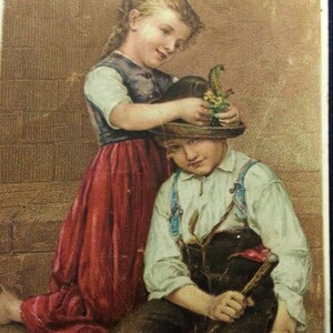 Antike viktorianische Handel Karte Niagara Stärke 1880er Jahre Werbung