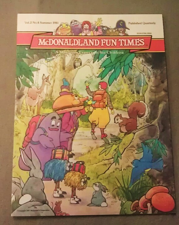ヴィンテージ サマー 1981 マクドナルドランド ファン タイムズ