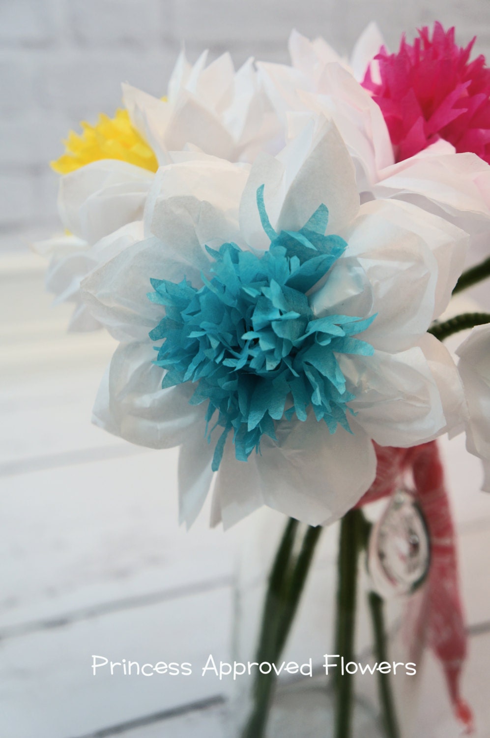 Tissue Paper Flowers Bouquet of Six Etsy