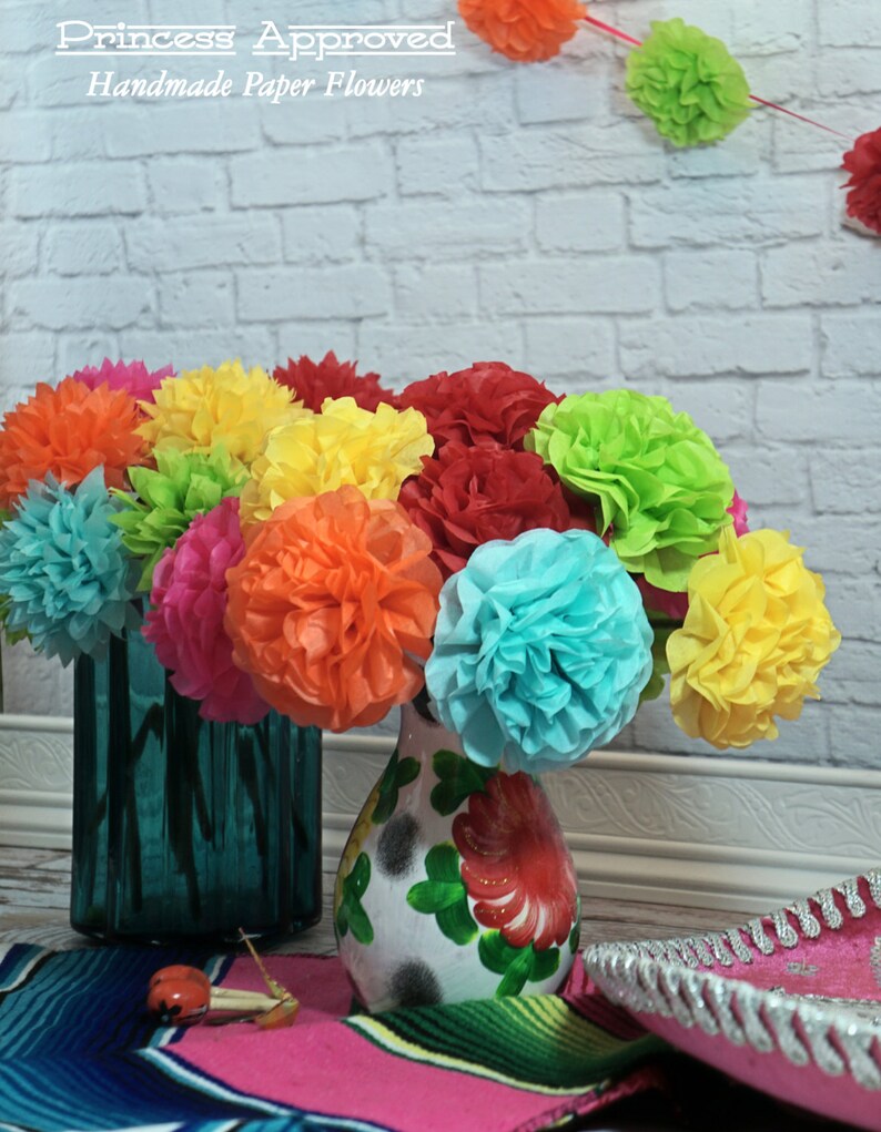FIESTA Tissue Paper Flowers 12 Count Etsy