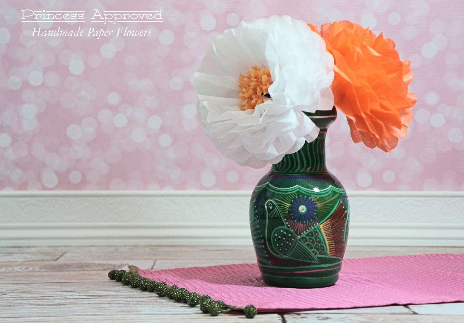 Large Tissue Paper Flowers Seven Inch 6 Count Etsy