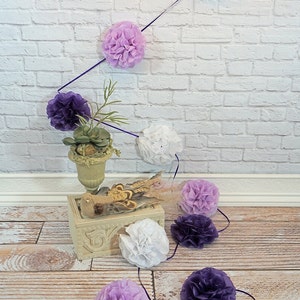 Paper Flower Garland 12 Feet Choose Your Own Colors