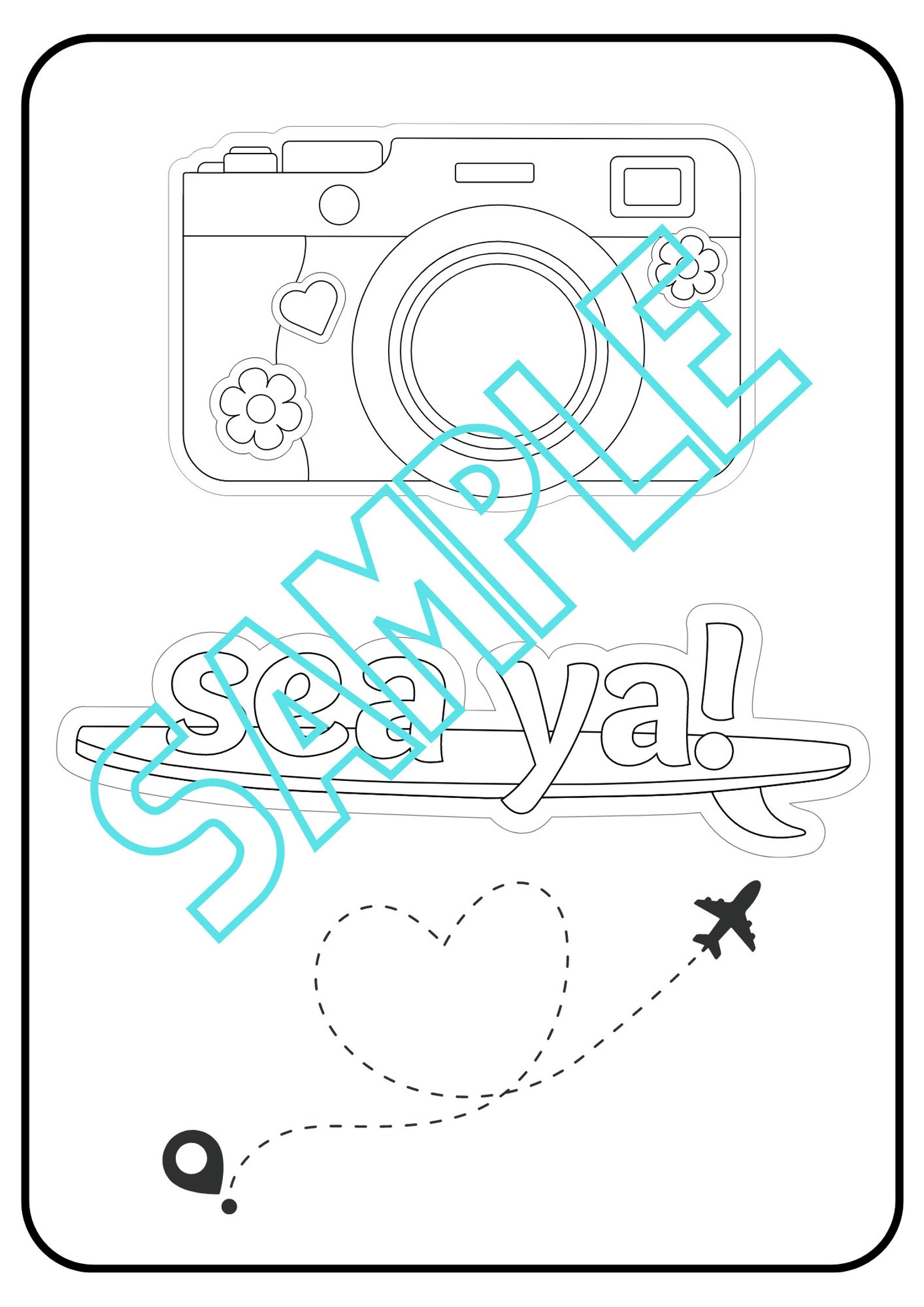 Tropical Coloring Pages - Etsy