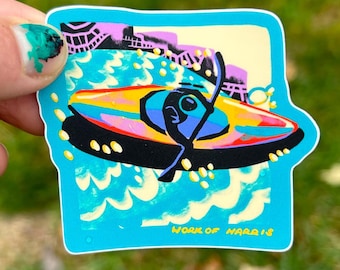 Kayaker Boof sticker
