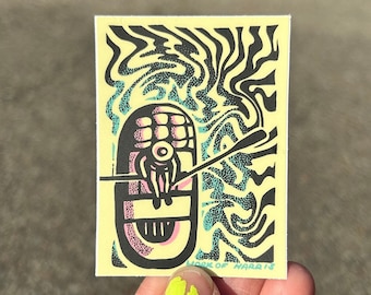 Floatin' By Raft sticker