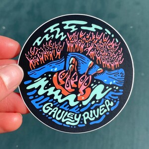 Gauley River Pillow Rock sticker