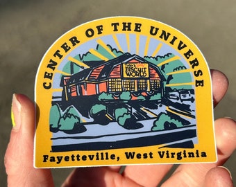 Biscuit World, Center of the universe sticker