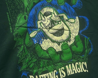 Rafting is Magic Wizard Forest Green Hoodie