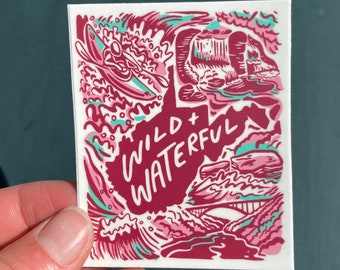 Wild and Waterful West Virginia Sticker