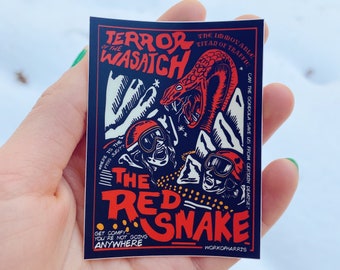 Red Snake: Terror of the Wasatch sticker