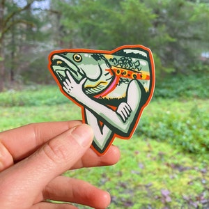 Pondering Fish Sticker