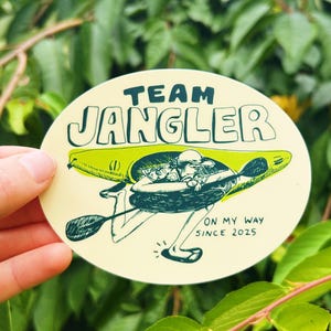 Team Jangler Kayak Sticker