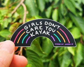 Girls Don't Care you Kayak Vol. II Sticker