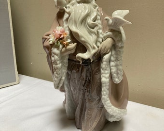 Vintage Lladro Christmas Tree - Holiday Figurine - Made in