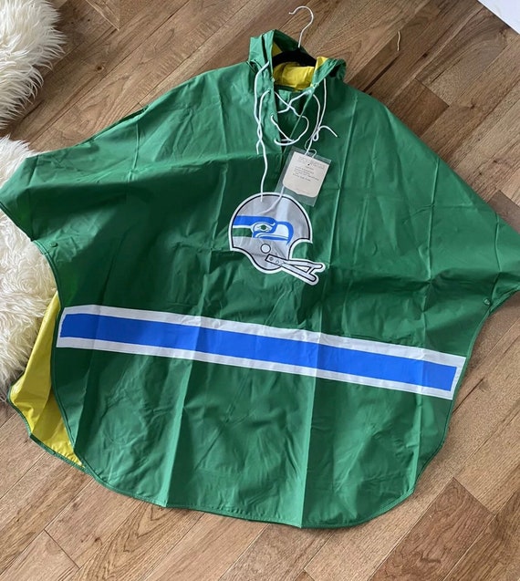 RARE NWT Vintage 90s Seattle Seahawks NFL Rain Coat Poncho - Etsy