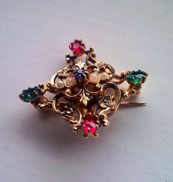 vintage costume brooches and pins