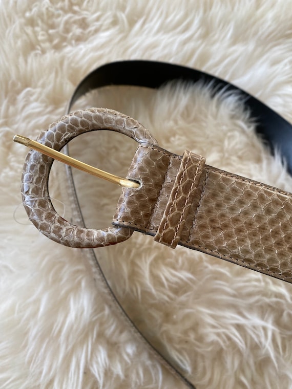 Genuine Snake Skin Belt Reptile Leather Snake Belt