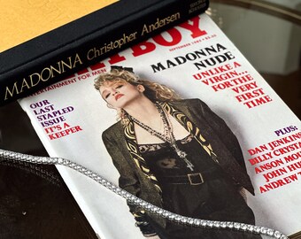 Madonna Magazine settembre 1985 Ultimo numero pinzato di Playboy con piega centrale e inserti Rivista vintage