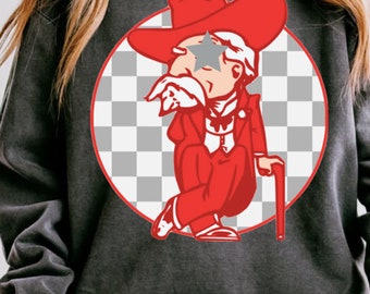 Ole Miss Rebels Mascot Star Eye Grey PNG