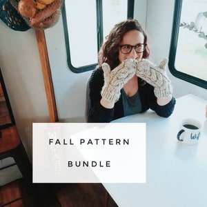 fall pattern bundle of 10 patterns, ranging difficulty from beginner to intermediate. Digital download, NOT physical items. image 1