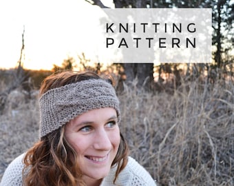 Twisty turvy headband pattern || beginner cable knitting pattern || DIY knit headband