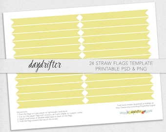 straw flag template etsy