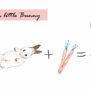 Watercolor Bunny Clipart Set – 18 Cute Rabbit Images (digital Download ...