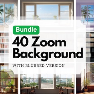 40 Zoom Virtual Backgrounds 4K | Office, Casual, Nature, Professional Backdrops for Students & Business Meetings