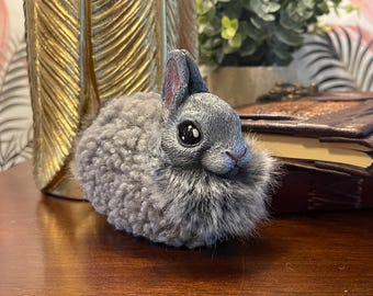 Poupée artistique Dust Bunny à collectionner faite main
