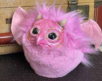 紫の妖精ドラゴン、ふわふわのドラゴン人形、カスタムぬいぐるみ