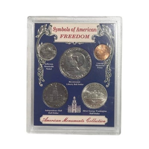 1970-1982 Symbols of American Freedom American MONUMENT Collection 5 Coins Set-Rare