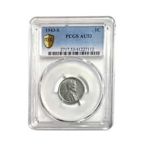 1943-S WWII Emergency Issue Steel Lincoln Cent PCGS AU53