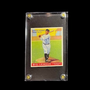 Goudey Babe Ruth n.° 144 HOF de 1933 en soporte de rosca. Se vende como REIMPRESIÓN