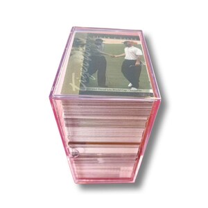 Lot von 259 Karten- Original 2001 UPPER DECK Golf NR Abgeschlossenes Set (229/230) W/Tiger Tales Set