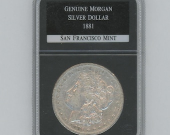 Dollaro d'argento Morgan originale del 1881-S, data migliore, VG - raro