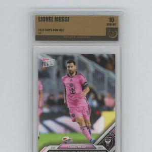Lionel Messi 2024 Topps Now MLS #1  1st Goal of 2024 Season Inter Miami GEM MINT 10