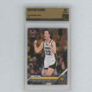 Caitlin Clark IOWA RC 2023 Bowman U Now #74 Rookie RC Graded Gem Mint  10