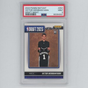 2023-24 Panini Instant DN-1 Victor Wembanyama Draft Night Rookie RC PSA 9 Mint