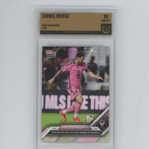 2024 Topps Now MLS #38 Lionel Messi Golden Grading (G) GEM MINT 10