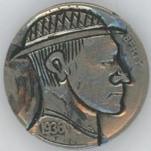 RARE - 1936 Hand Engraved - HOBO NICKEL Buffalo - Highly collectible