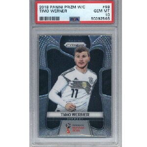 1-Panini Prizm World Cup 2018 Timo Werner #98 PSA 10 GEM Mint Rookie RC