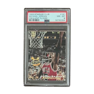Michael Jordan 1993-94 Topps Stadium Club Frequent Flyers #181 PSA 8 HOF