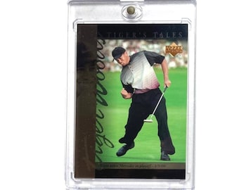 2001 Tiger Woods Rookies  RC Upper Deck Tiger's Tales Masters Golf Champions w/CASE
