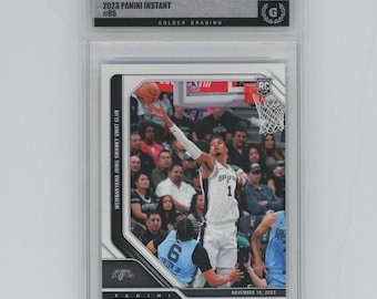 Panini Instant n.° 85 Victor Wembanyama Rookie RC 2023, grado MINT 9