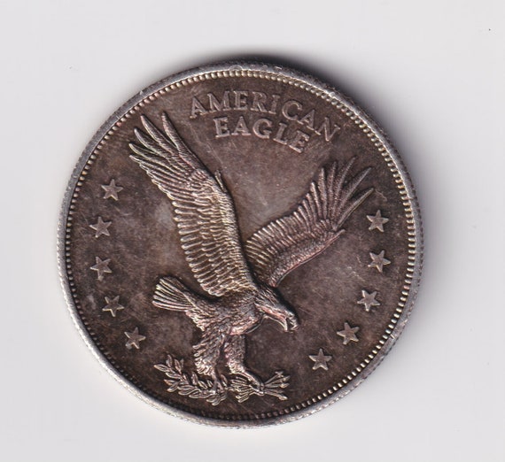 【9枚セット】 アメリカ硬貨 青銅貨 １セント フライング イーグル ダメージ有 Vintage-silver Trade Unit 1 Oz .999 Fine Silver Round American