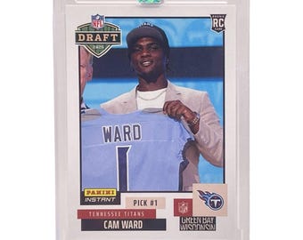 2025 Panini Instant NFL DN-1 Cam Ward Draft NightRookie RC Sealed & Encased