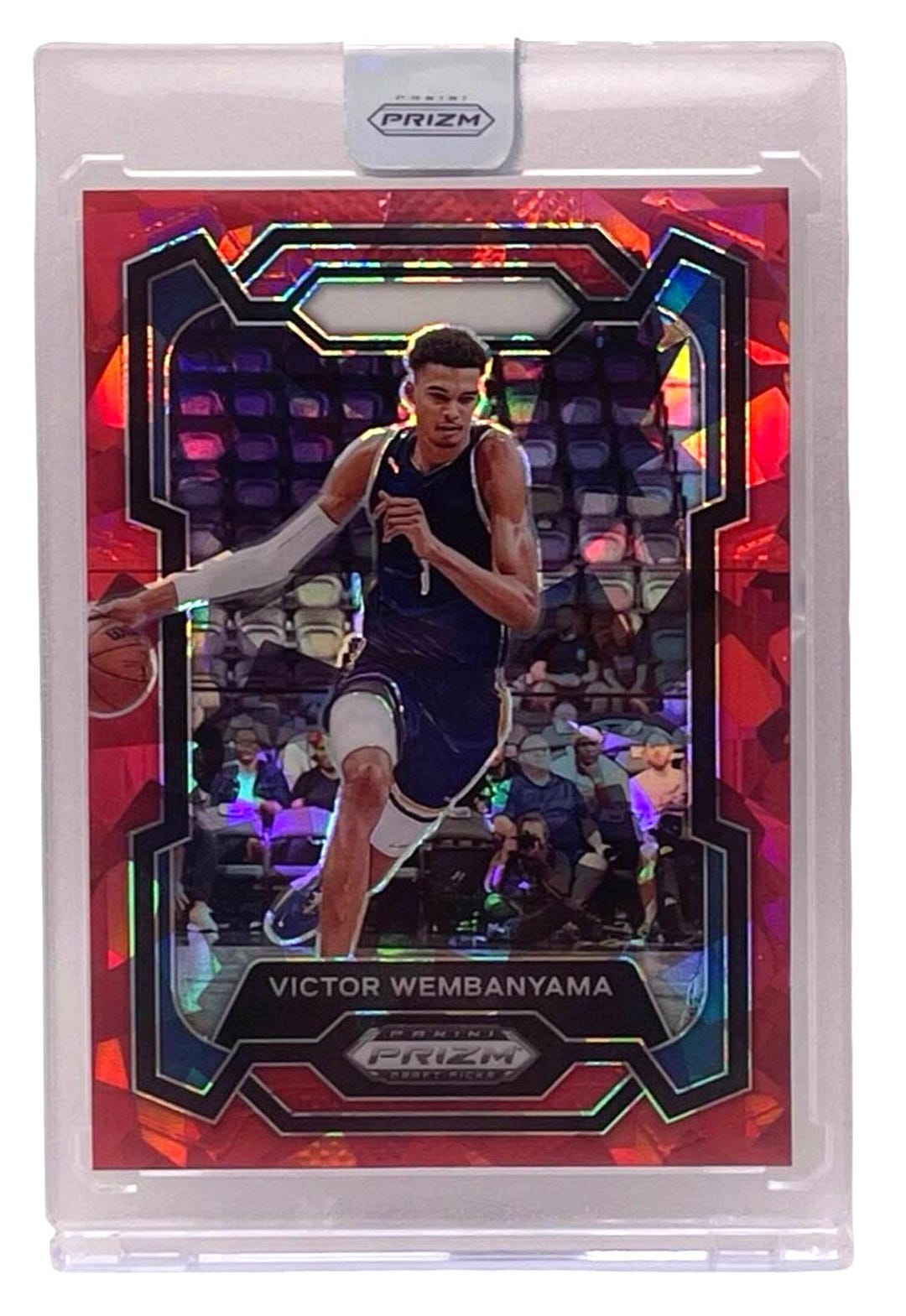 2024 Panini Prizm Draft Picks #99 - Victor Wembanyama Red Cracked